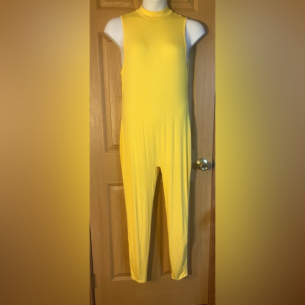 Yellow Sleeveless Jumpsuit